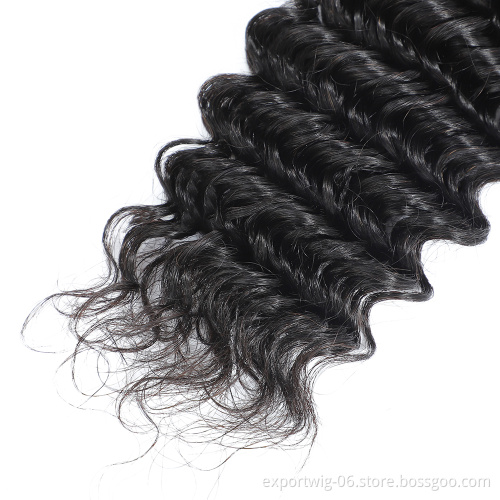 Good quality virgin human hair natural color body wave transparent lace hair bundles raw remy hair